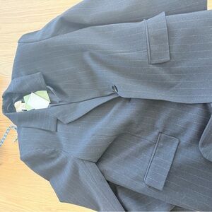 H&M Charcoal Pinstripe Suit Jacket blazer